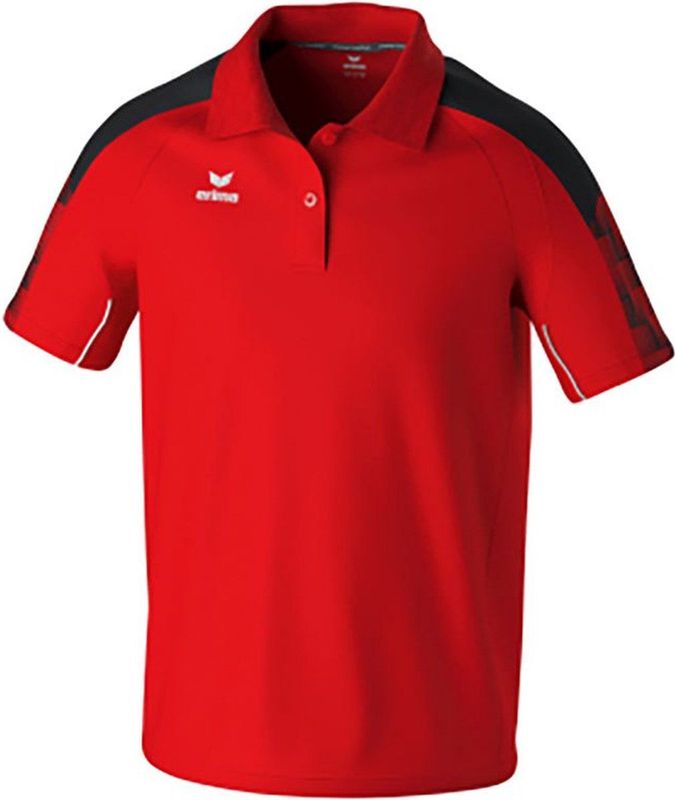 Erima Evo Star Polo Heren - Rood Zwart