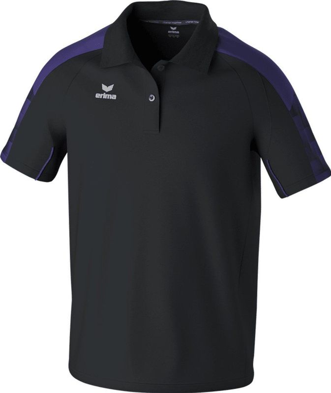 Erima Evo Star Polo Heren - Zwart Violet