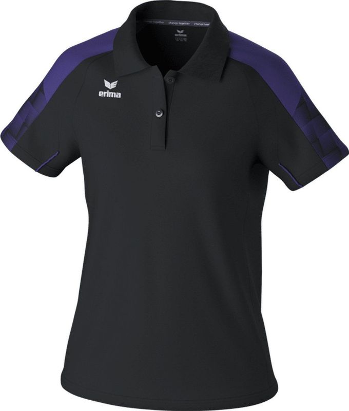 Erima Evo Star Polo Dames - Zwart Violet