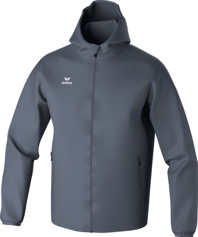 Regenjassen - Allweatherjas - Zwart - Polyester - Hoge Kraag met Capuchon