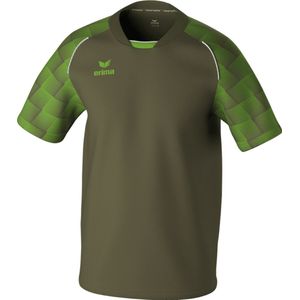 Erima - Evo Star Shirt Korte Mouw - Khaki / Green Gecko - 100% Gerecycled Polyester