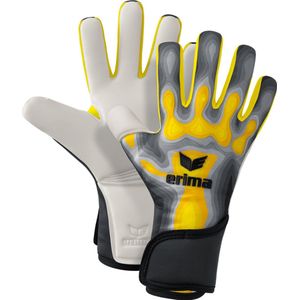 Erima Flex-Ray Pro Keepershandschoenen - Grijs / Geel | Maat: 8