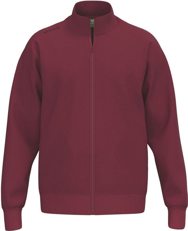 TS - Sweatjacket - Grijs - Katoenmix - Geribbelde Kraag