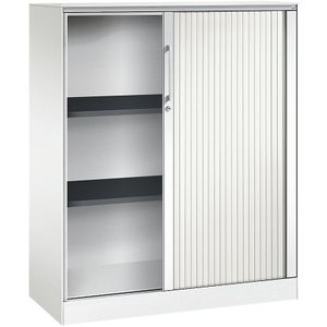 C+P Roldeurkast ASISTO, hoogte 1292 mm, breedte 1000 mm, verkeerswit/verkeerswit