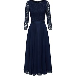 Galajurk - Effen - Kant - Driekwart Mouw - Getailleerd