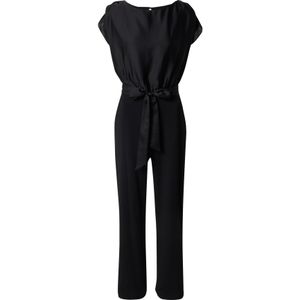 SWING - Jumpsuit - Zwart - Keyholesluiting, Knoopsluiting, Effen, Normale Pasvorm