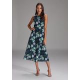 SWING - Jurk - Nachtblauw - Met Onderjurk - 3/4 Lengte - Slanke Pasvorm