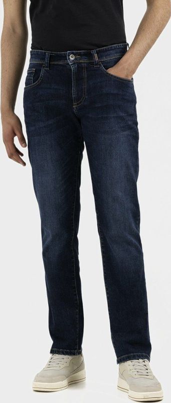 Camel Active - Slim-fit - Jeans - Blauw - 94% Katoen, 5% Polyester, 1% Elastaan
