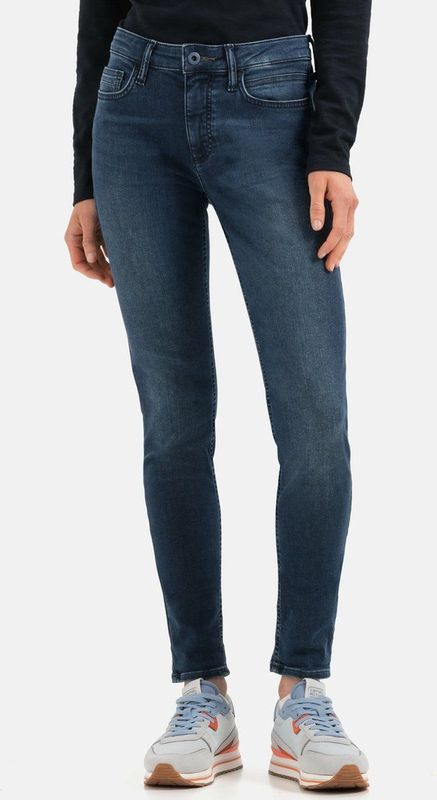 camel active - Jeans - Blauw - Slank Gesneden