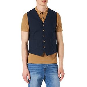 camel active Weste-sacco vest heren, Blauw (Donkerblauw 43), 48