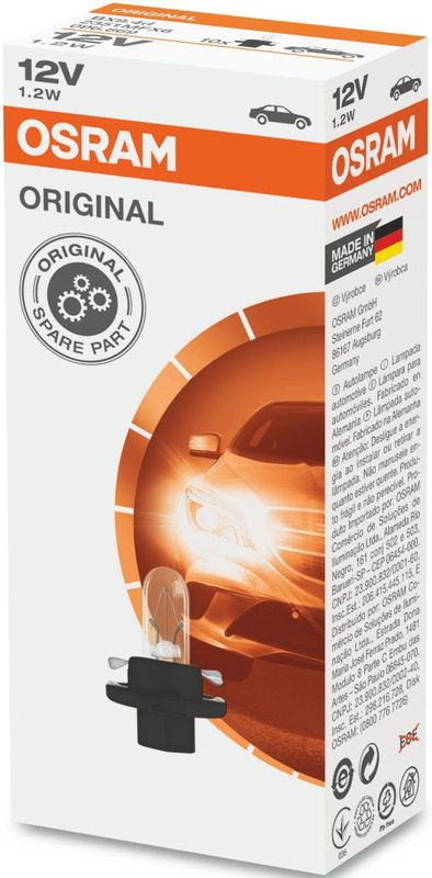 Osram - Original Line - Gloeilamp - 12V - 1.2W - Doos 10 Stuks