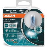 Osram Halogeenlamp H4 12V 60/55W - Wit/IJsblauw 5000K Intens - Cool Blue Next Gen - Set 2 stuks