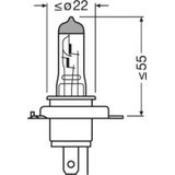Osram 64193CBN Halogen Leuchtmittel cool blue® intense H4 60/55 w 12 v