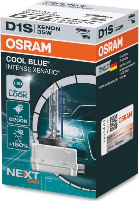 Osram - Xenarc Cool Blue Intense - Xenon Lamp - Wit - Hoog Vermogen