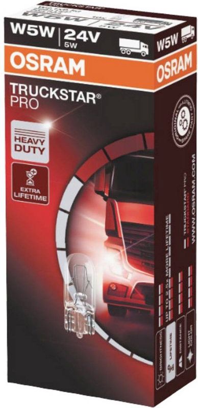 OSRAM TRUCKSTAR PRO Gloeilamp - W5W - 24 Volt - 5 Watt