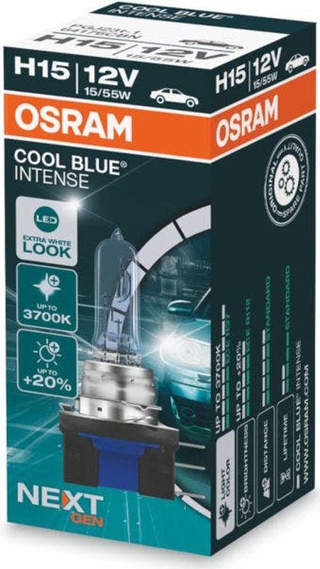 OSRAM - COOL BLUE INTENSE next Generation - Gloeilamp - Halogeen - H15 - Grootlicht