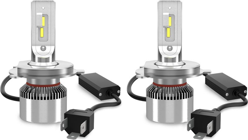 Osram - H4 Koplamp Set - Daglichtwit 6000K - 13 Watt & 1400 Lm/stuk - Actieve Koeling - 12V DC - Offroad