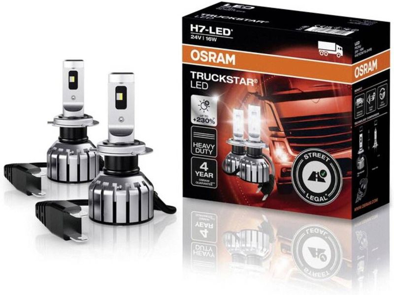 Osram - Truckstar LED H7 - Verlichting - Wit - LED - 2 Stuks