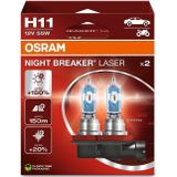 Osram - Night Breaker Laser - Koplampen - Set 2 Stuks - Halogeen