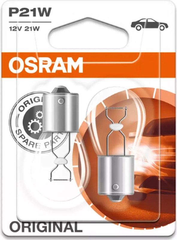 OSRAM 7506-2BL Gloeilamp - Knipperlamp - Kleur: Oranje - Inhoud: 2 Stuks