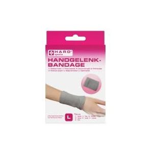 HARO - Polsbandage - Grijs - Maat L - Ademend en Slijtvast Materiaal