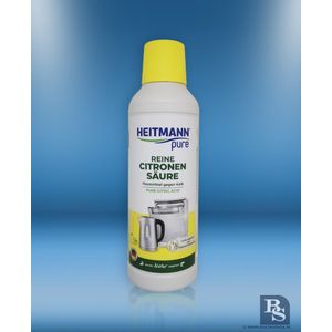 HEITMANN pure Zuiver citroenzuur: biologische ecologische ontkalker reiniger voor keuken en badkamer, vloeibaar, 1 x 500 ml