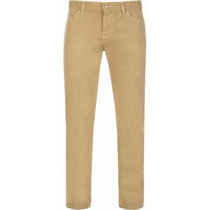 Alberto - 5-Pocket - Heren Geel - Katoen - 8647-1903-Pipe DS Broken