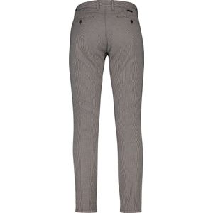 Alberto - Chino - Blauw - Katoen - Slim Fit - Geruit Ontwerp