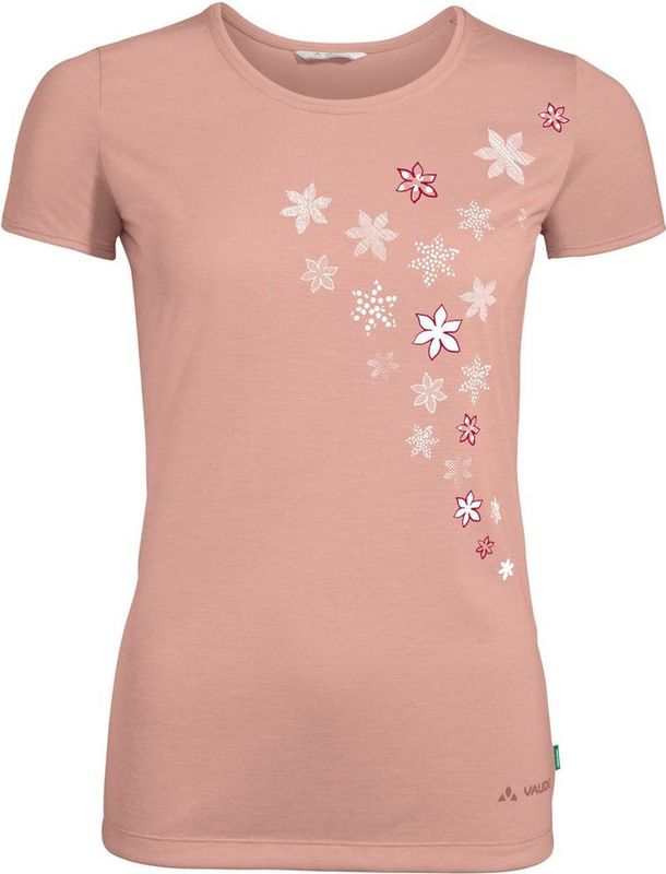 Vaude Skomer Print T-shirt Met Korte Mouwen Roze Vrouw