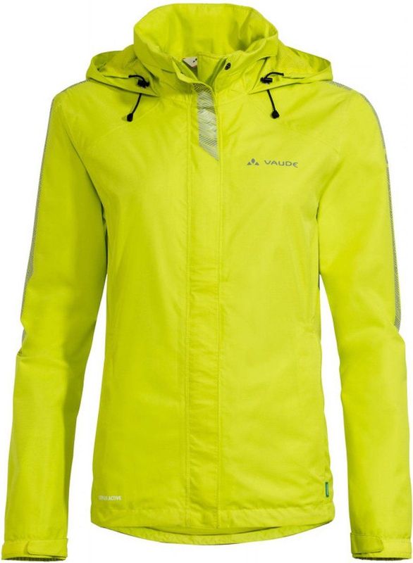 VAUDE Luminum Damesjas II - Regenjas - Zwart - Ademend - Waterdicht