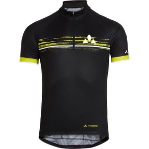 Vaude - Mitus Tricot - Fietsshirt - Zwart - Geel - Korte Mouwen