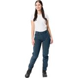 VAUDE Dames Qimsa Softshell Broek - Groen - Ademend - Waterdicht