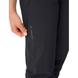 Vaude Farley Stretch Capri T-zip Iii Broek Zwart 36 / Regular Vrouw