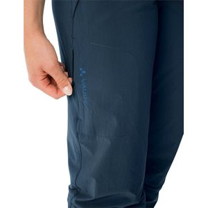 Vaude - Farley Stretch Capri T-Zip Broek - Zwart - Stretchmateriaal