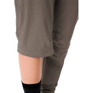 Vaude Womens Farley Stretch Capri T-Zip Pants III Afritsbroek (Dames |bruin)