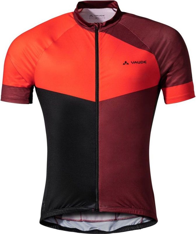Vaude Posta FZ Tricot fietsshirt korte mouwen rood heren