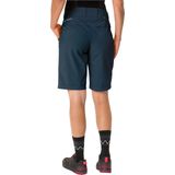 VAUDE Women's Ledro Shorts - Donkerblauw - Elastisch - Ademend - Sneldrogend