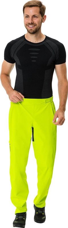 VAUDE - Moab Rain Pants - Fietsbroek - Zwart - 2,5-laags, Bluesign® gecertificeerd, Ventilatieritssluitingen