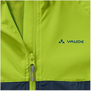 Vaude - Kid's Moab Stretch Jacket - Fietsjack - Groen - Polyester/Elastaan - Capuchon, Winddicht