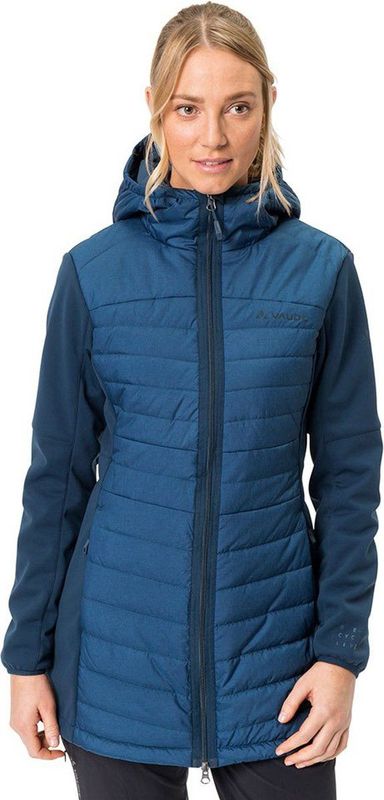 Skomer - Hybrid Parka - Dames - Groen - Materiaalcombinatie