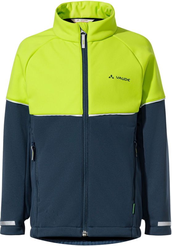 Vaude - Kids Qimsa - Softshelljack - Blauw - Winddicht