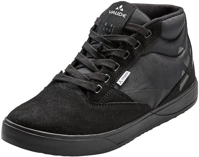 VAUDE Fietsschoen - Zwart Wit - Hydrofobe Velours Leer - AM Dirt Zool