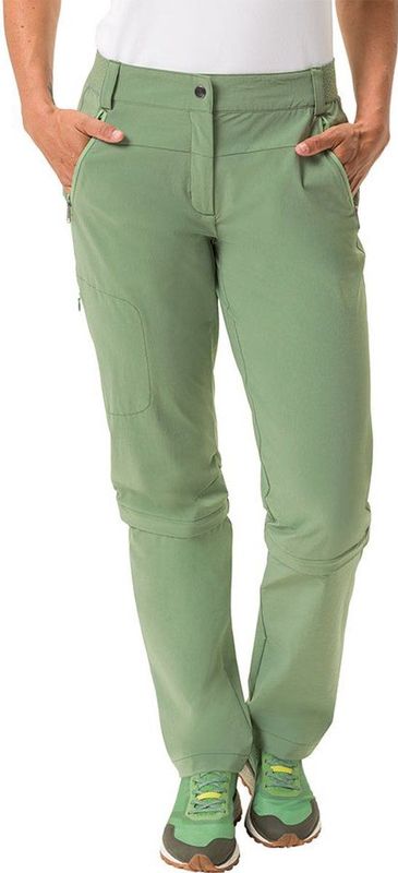 Vaude Farley Stretch Capri T-zip Iii Een Broek Groen 40 / Regular Vrouw