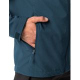 VAUDE - Hurricane Jacket Iv - Dark Sea/Yellow - Softshelljas - Klassiek