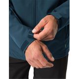 VAUDE - Hurricane Jacket Iv - Dark Sea/Yellow - Softshelljas - Klassiek