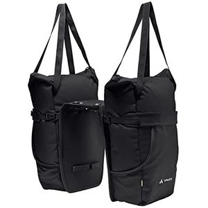 VAUDE TwinShopper Fietstas met praktische winkelmogelijkheid, 44 liter, tas voor individueel gebruik, inclusief regenhoes