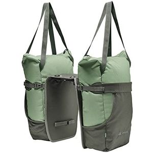 VAUDE TwinShopper Fietstas met praktische boodschappenmogelijkheid, 44 liter, individueel bruikbare tas, met regenhoes