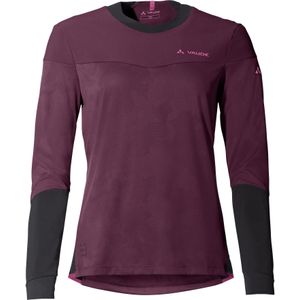 VAUDE Moab Ls Pro - T-shirt - Dames - Zwart - Stretchmateriaal