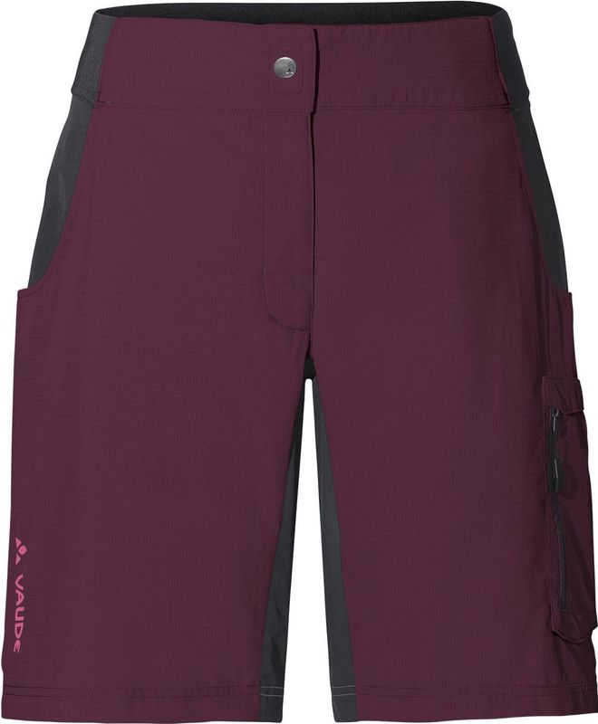 VAUDE - Women's Qimsa Shorty - Fietsshorts - Zwart - Stretchmateriaal - 1 Zijvak