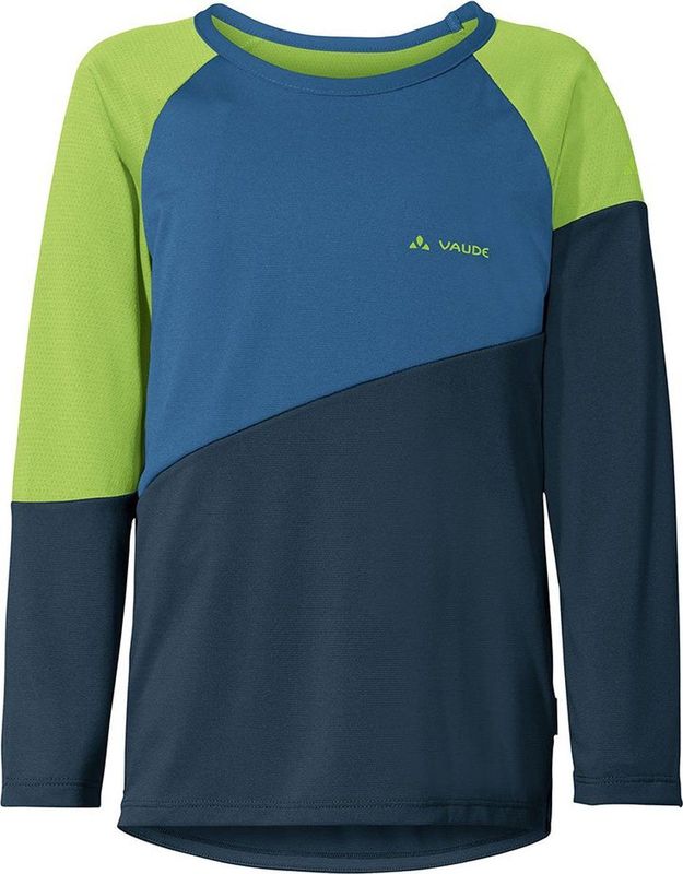 Vaude Bike Moab T-shirt Met Lange Mouwen Blauw 110-116 cm Jongen